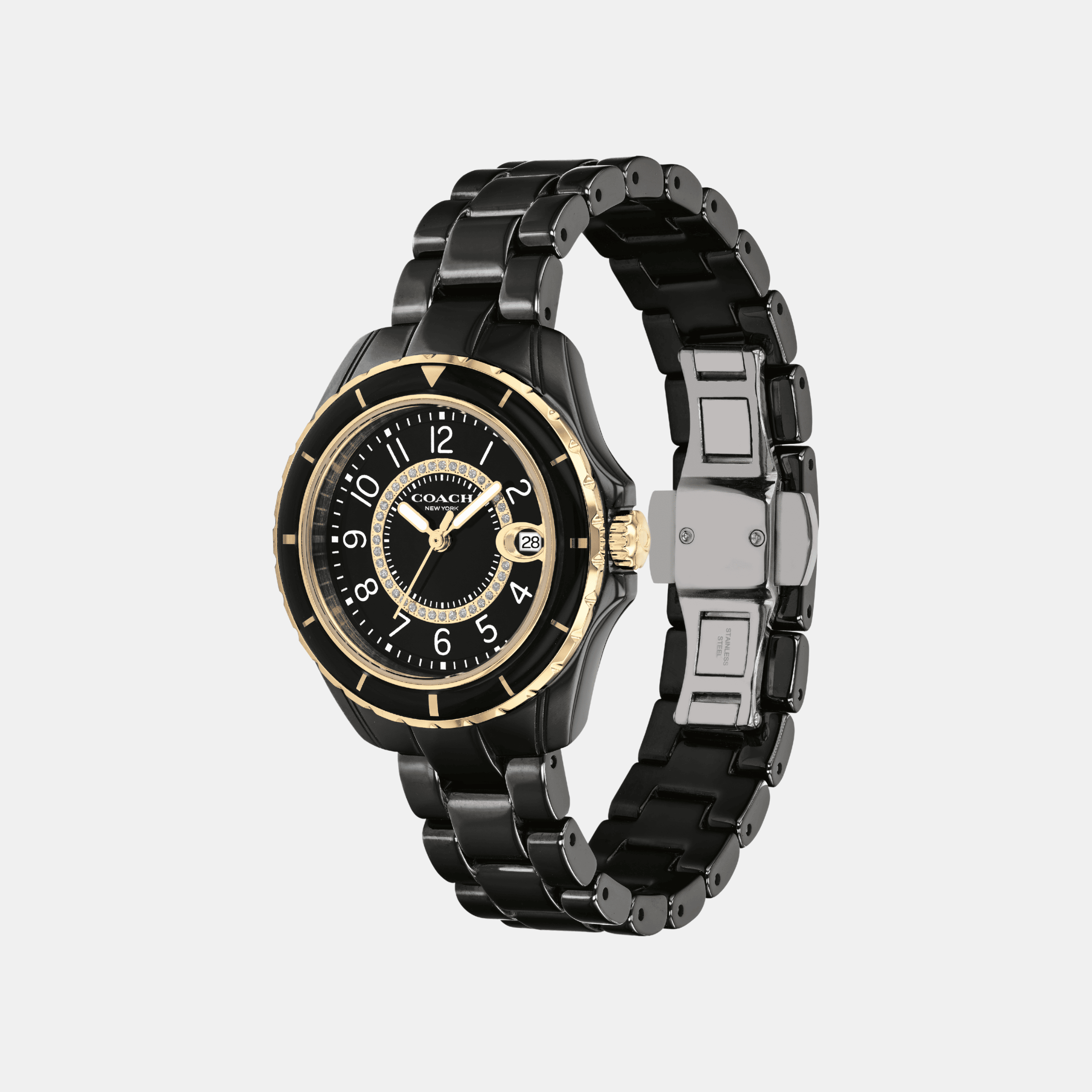 Preston Black Ceramic Bracelet Watch