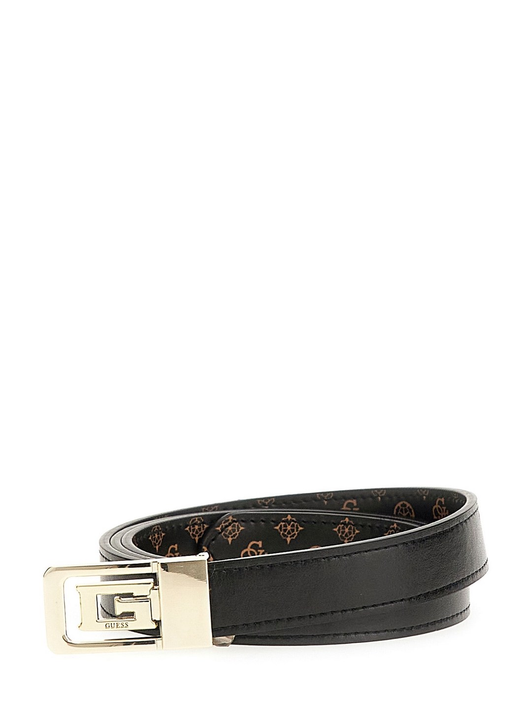 Women Brown Printed Pu Belt