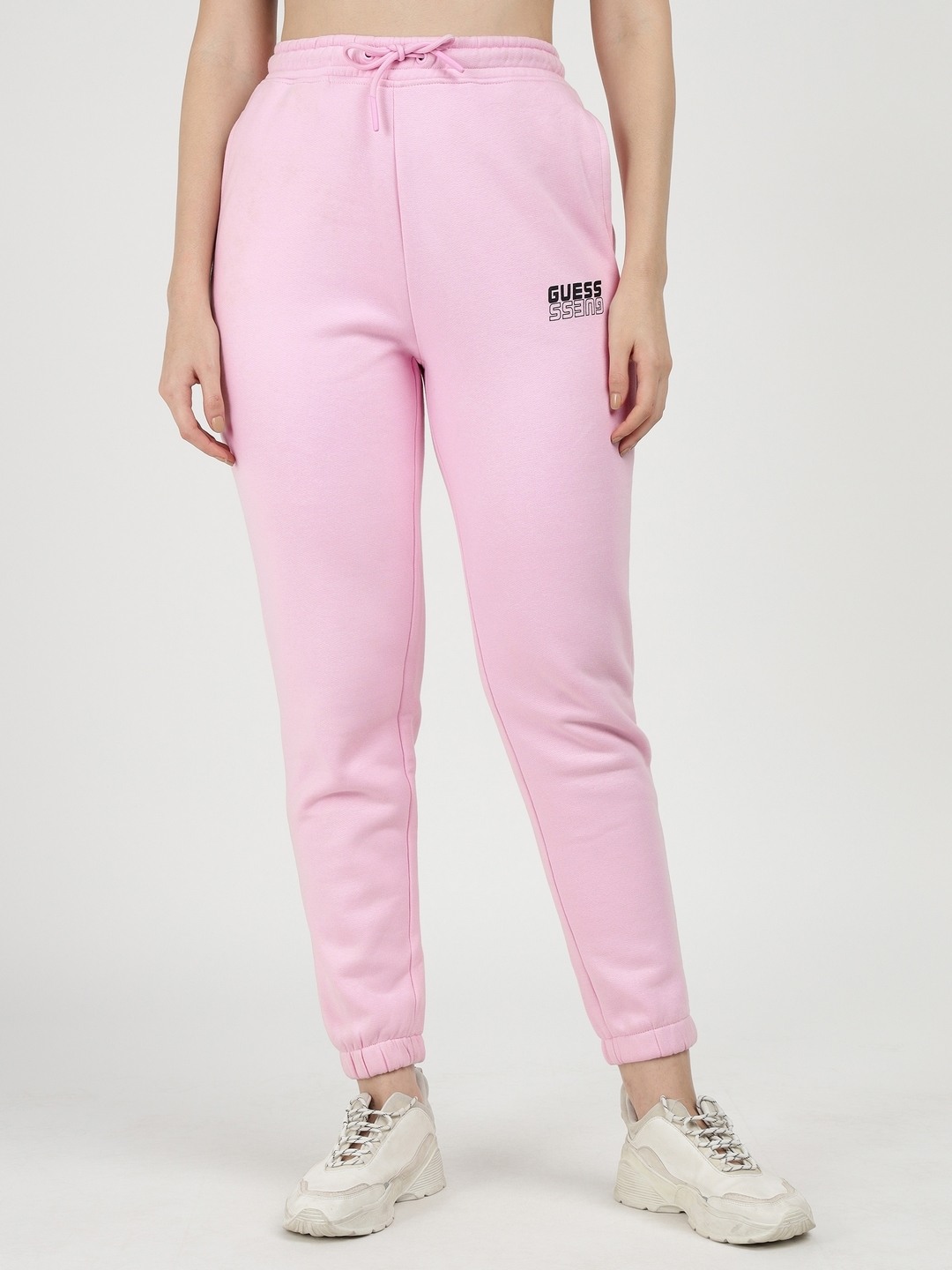 Washed Out Pink Solid High Rise Alisha Long Pants
