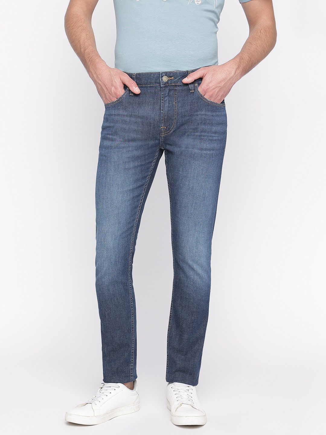 Ethic Solid Mid Rise Skinny Jeans