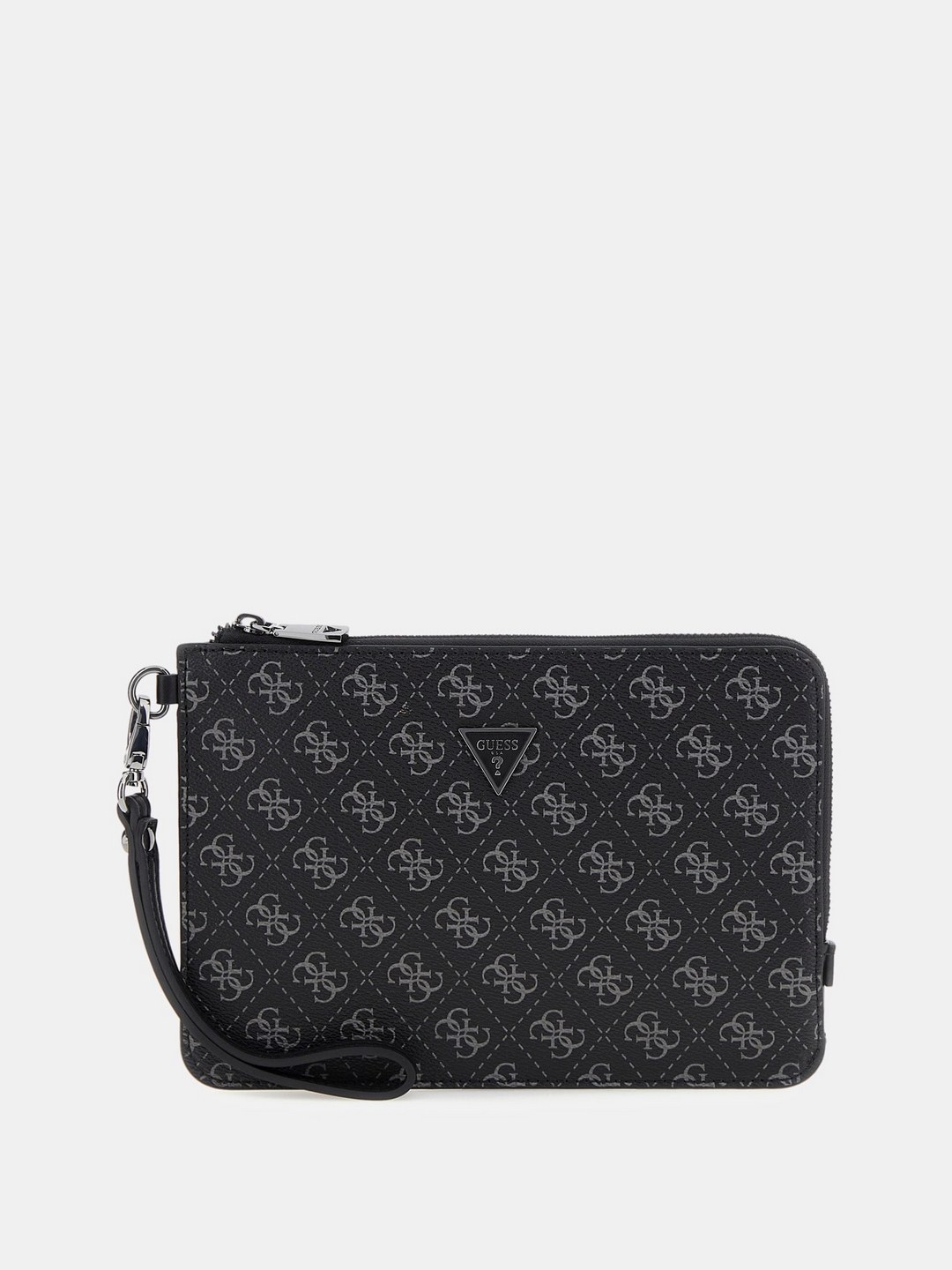 Black Printed PU Pouch