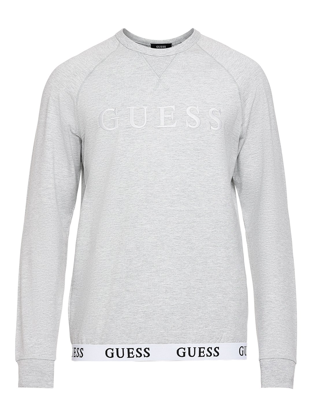 Grey Printed Round Neck Sweatshirt
