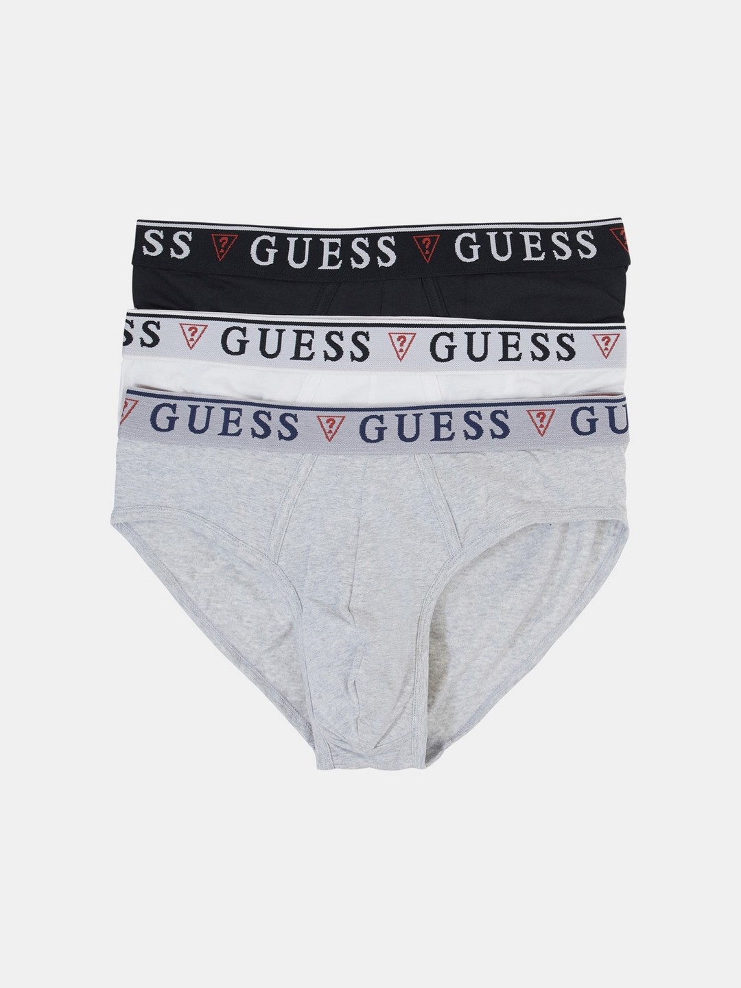 GUESS Black White Combo Men's Brian Hero Brief 3Pa