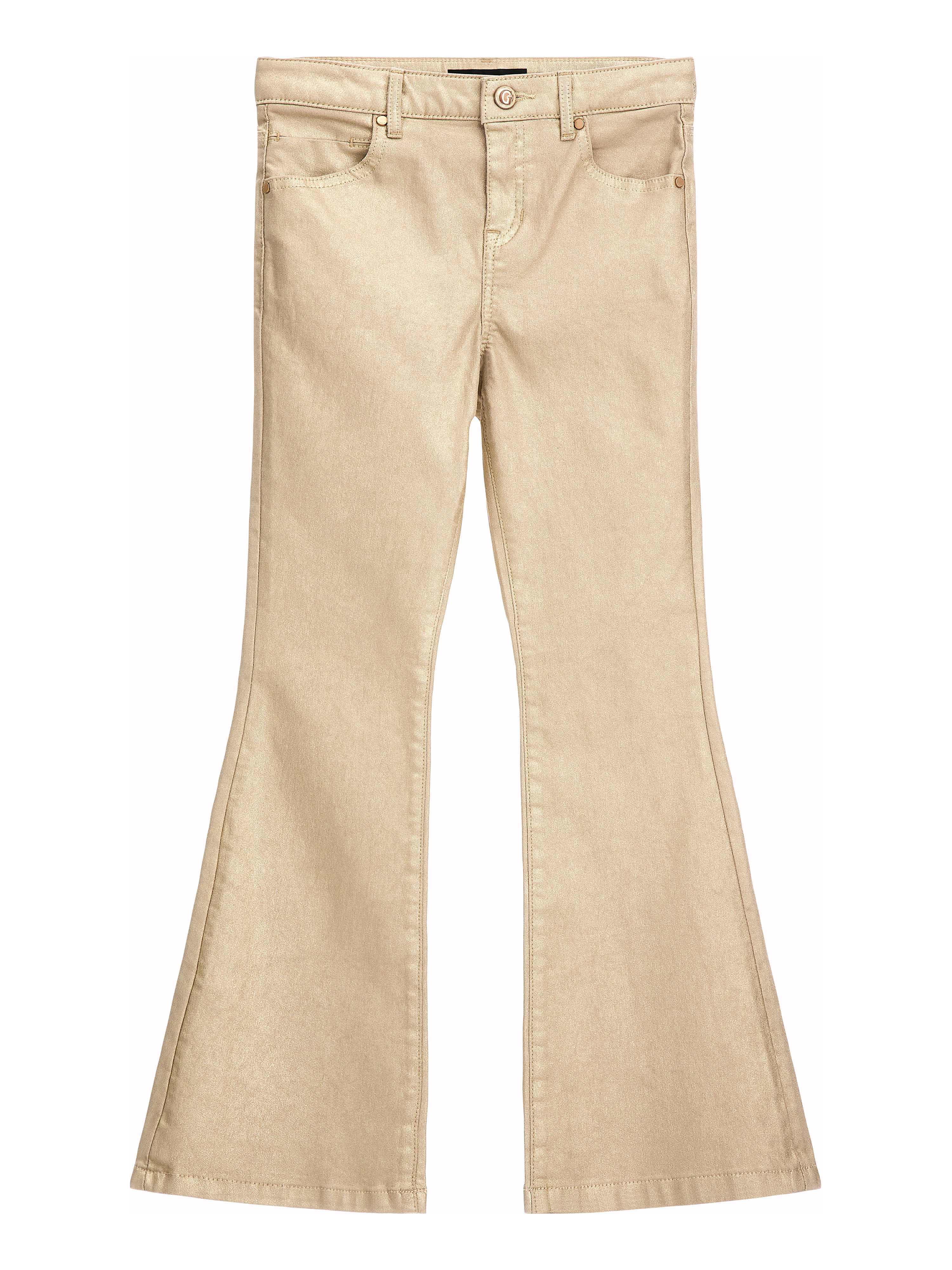 Beige Solid Jeans