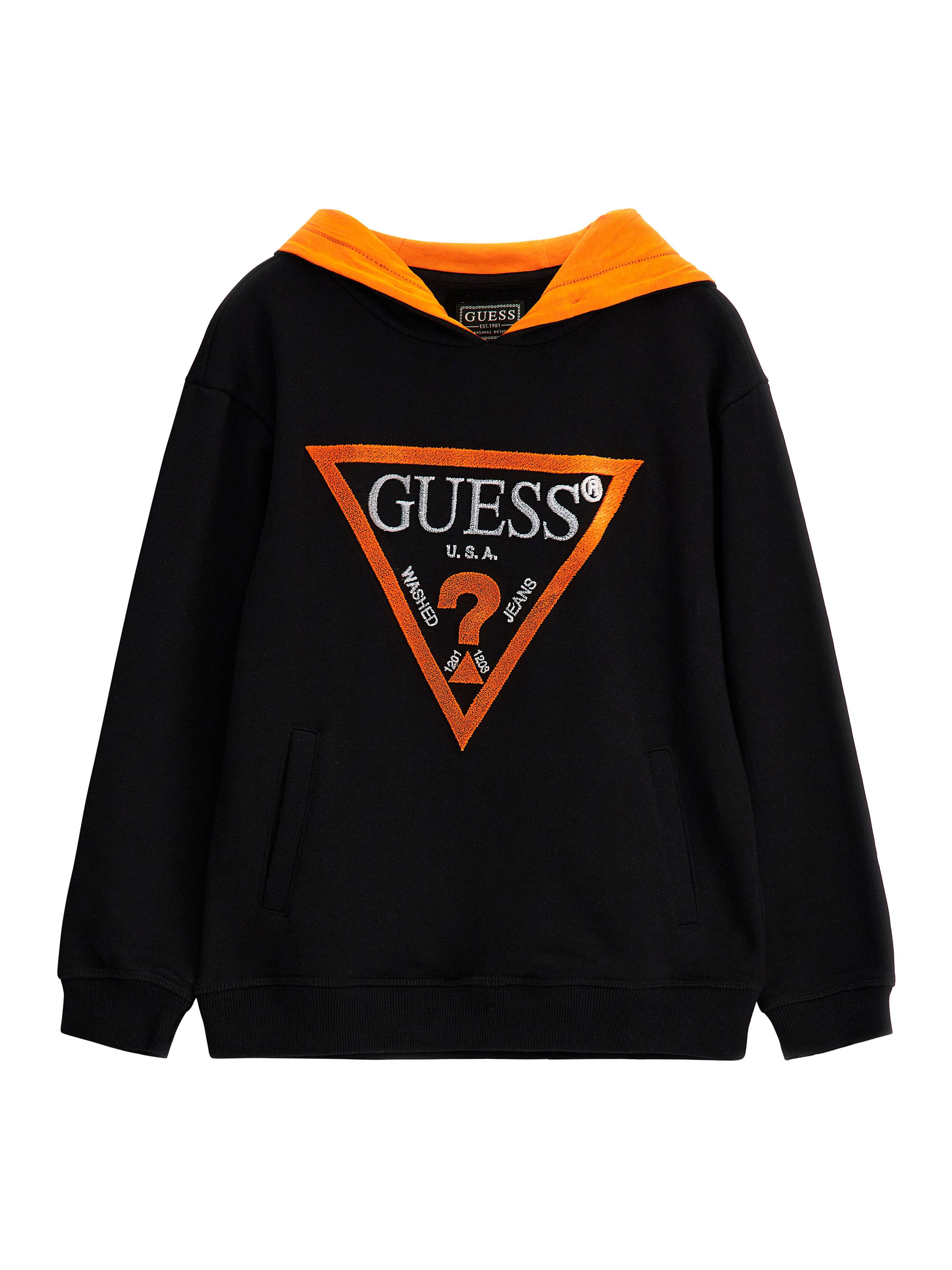 Black Full Sleeves Embroidered Sweatshirt