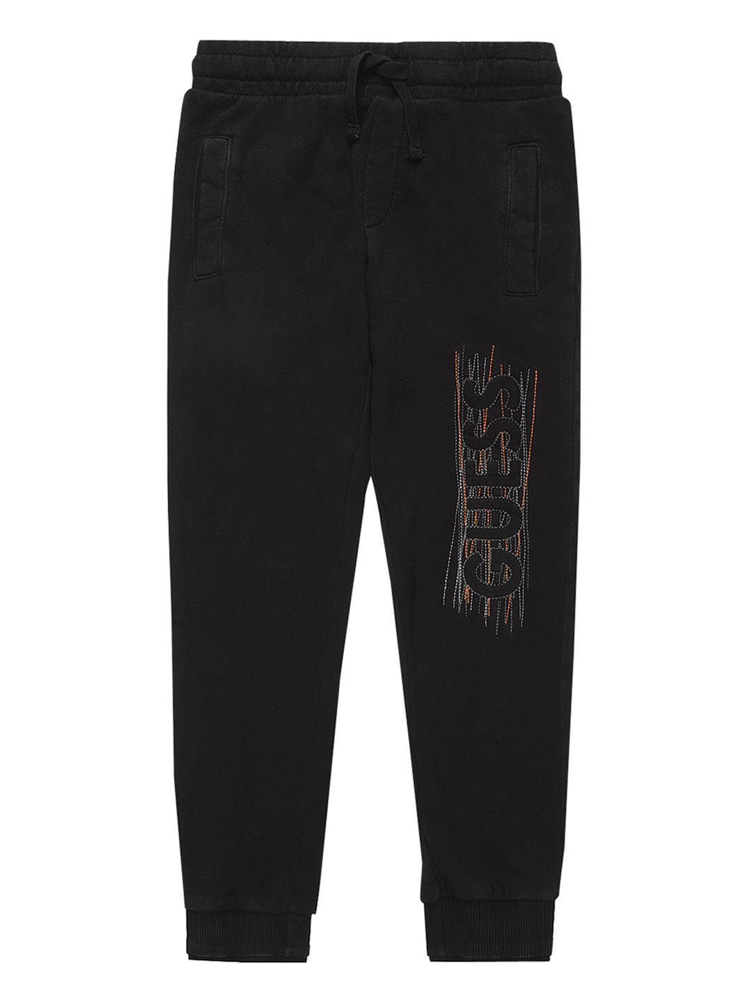 Black Solid Joggers
