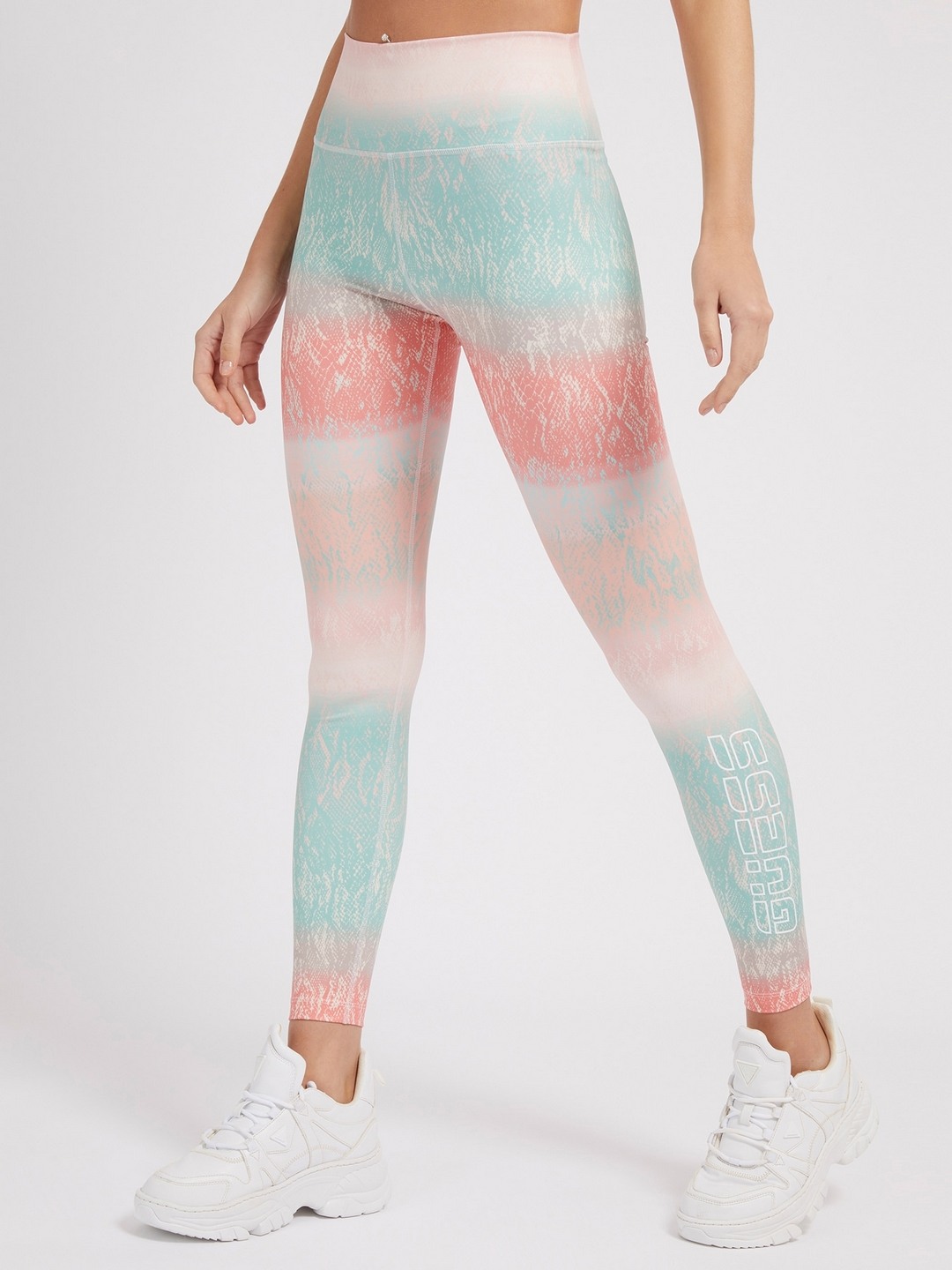 Multi Polyester Blend Printed Leggings