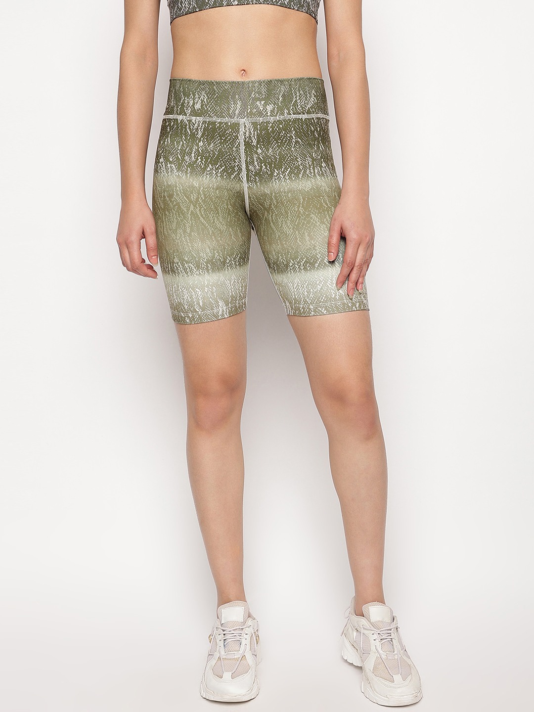 Green Solid Corrine Biker