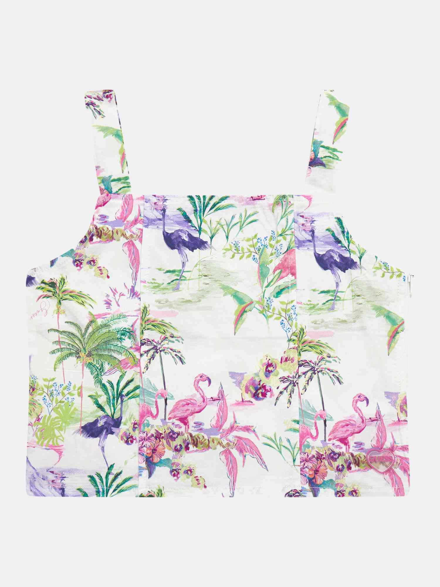 Multi Shoulder Strap Sleeveless Printed Top