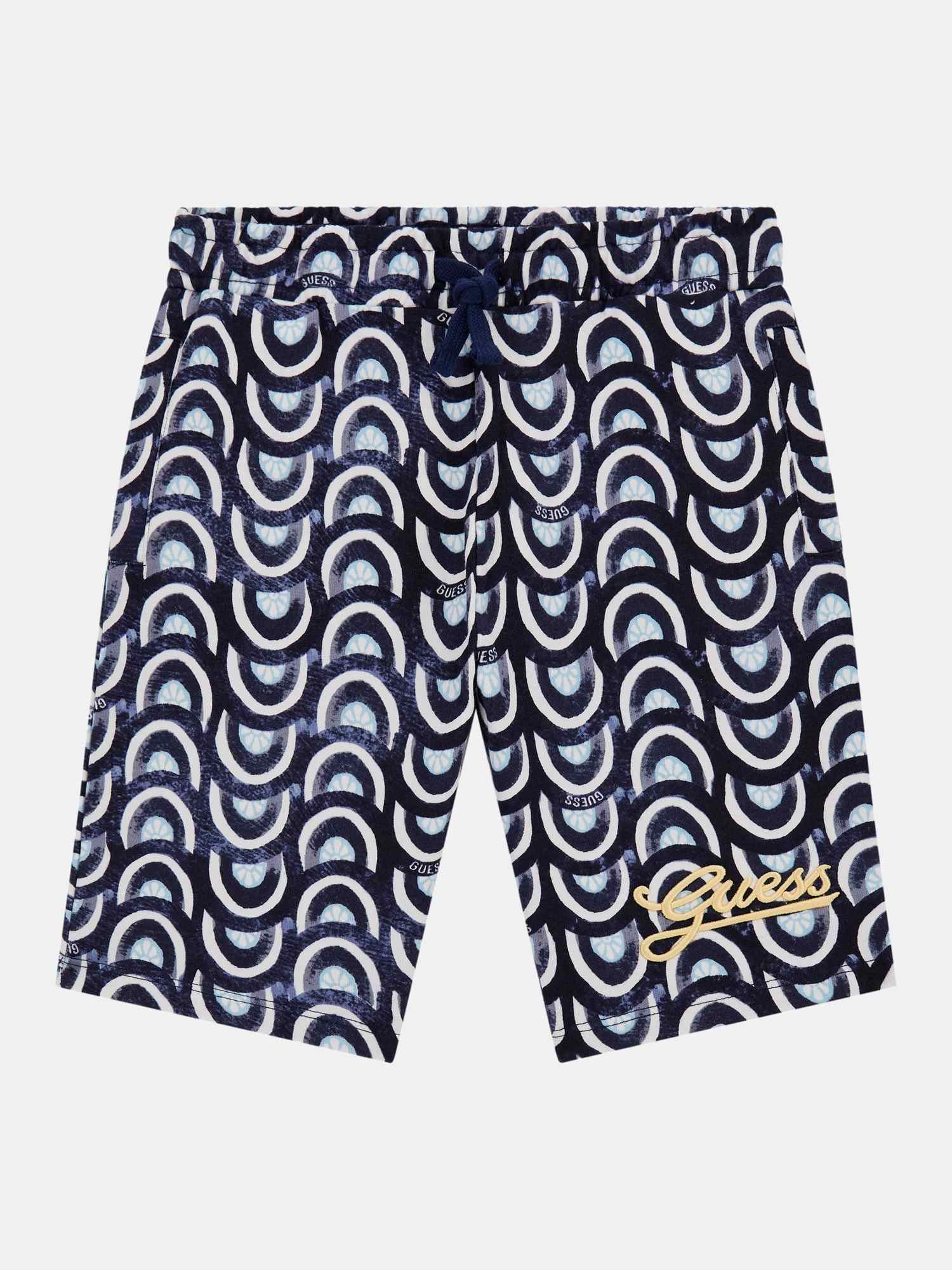 Blue Printed Shorts