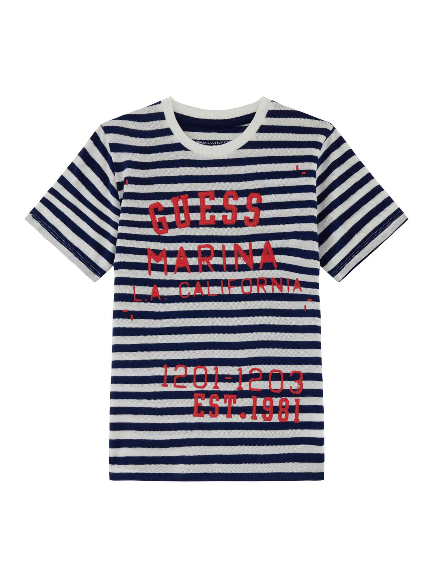 Multi Round Neck Short Sleeves Striped T-Shirt