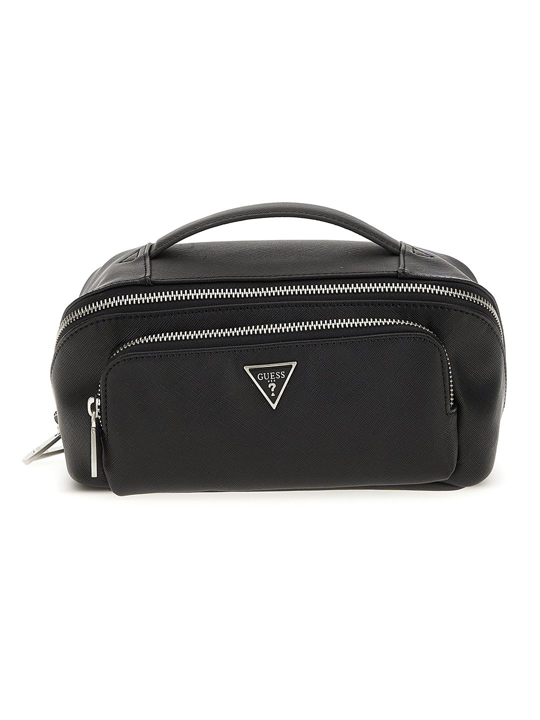 Black Solid PU Vanity Box