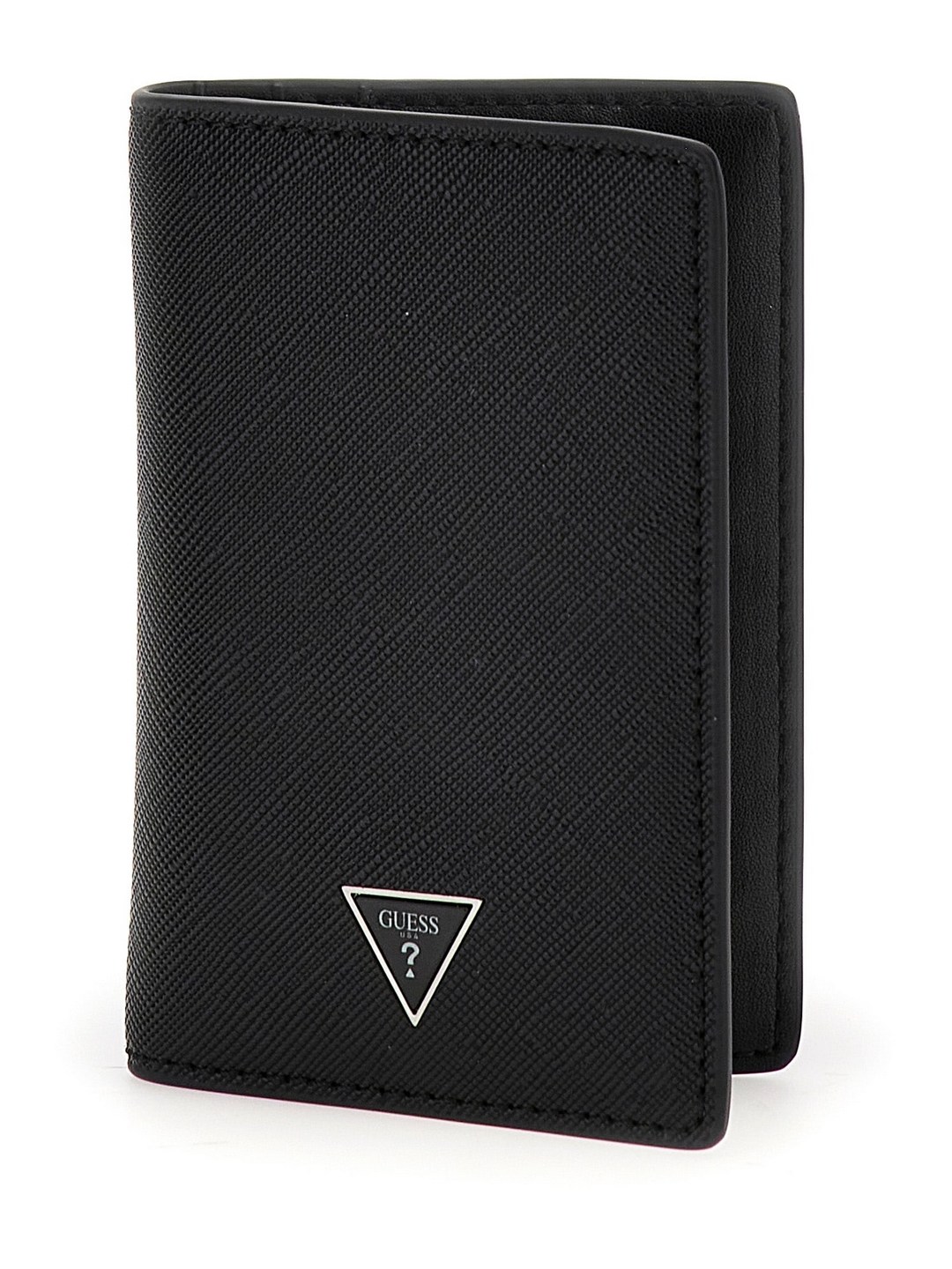 Black Solid PU Card Holder