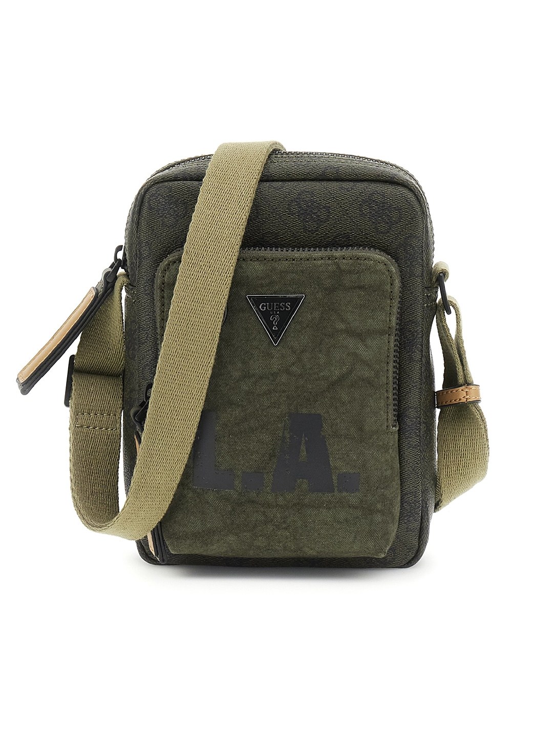 Milano Green Solid Crossbody Bag