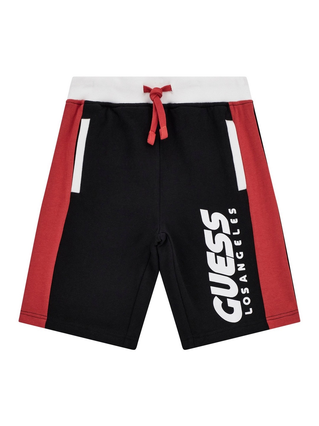 Jet Black Pure Cotton Printed Active Shorts