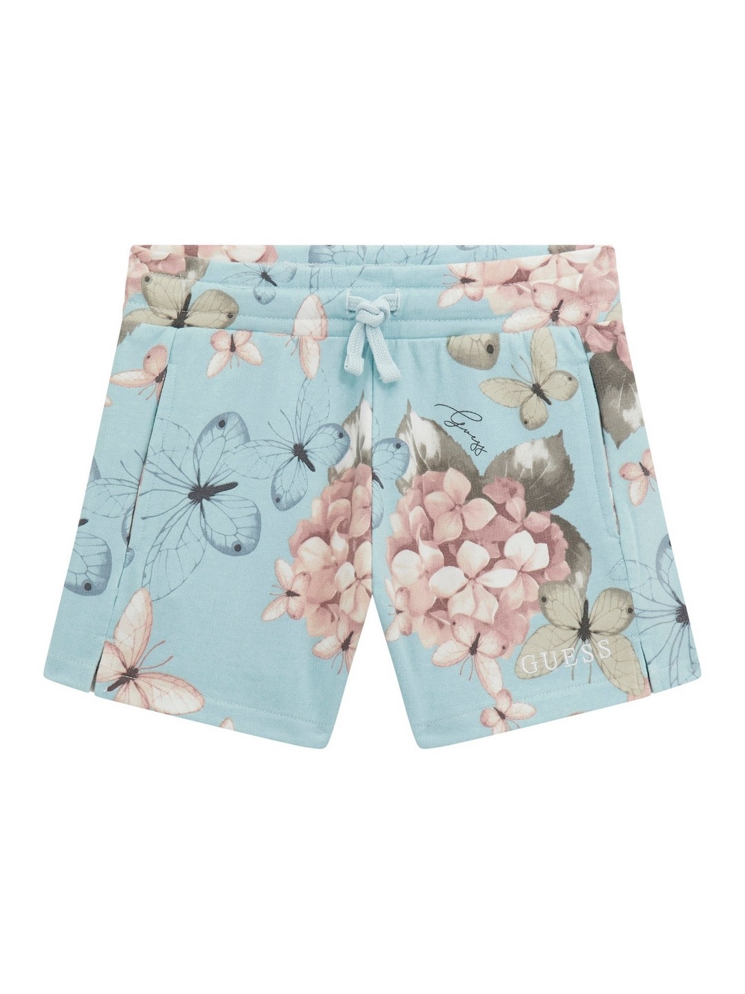Blue Printed Shorts
