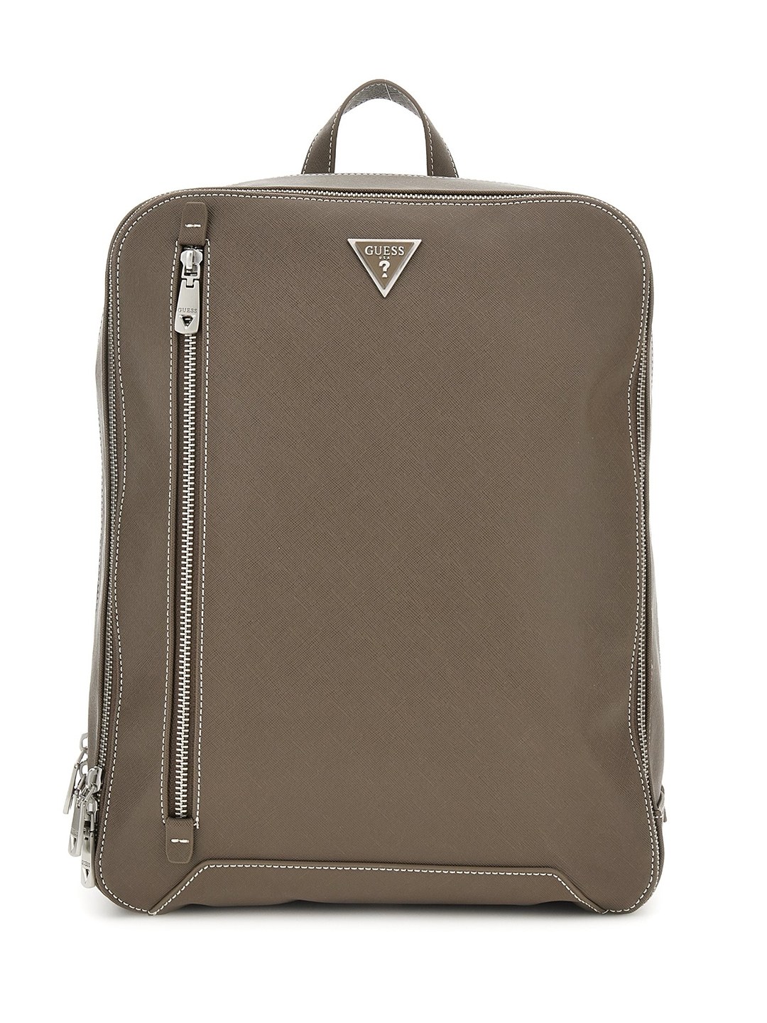 Torino Compact Beige Solid Backpack