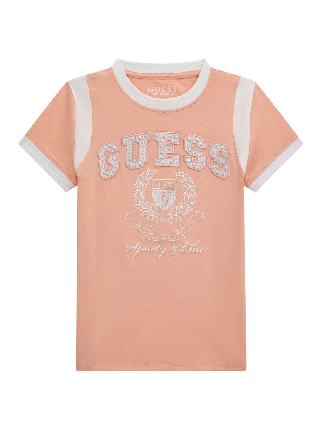 Peach Creme Cotton Blend Printed T-Shirt