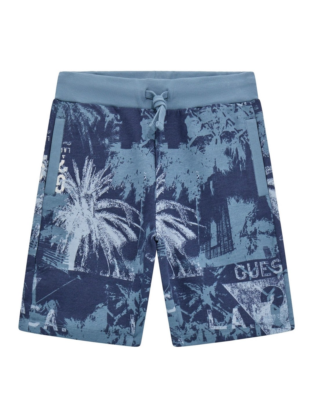 Blue Printed Shorts