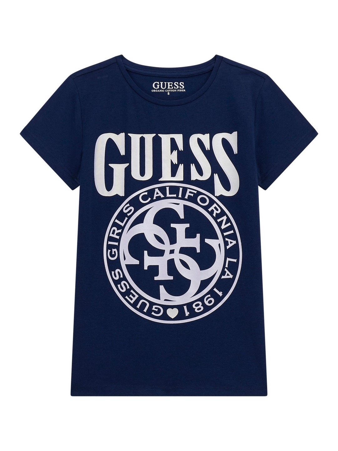 Secret Blue Cotton Blend Printed T-Shirt