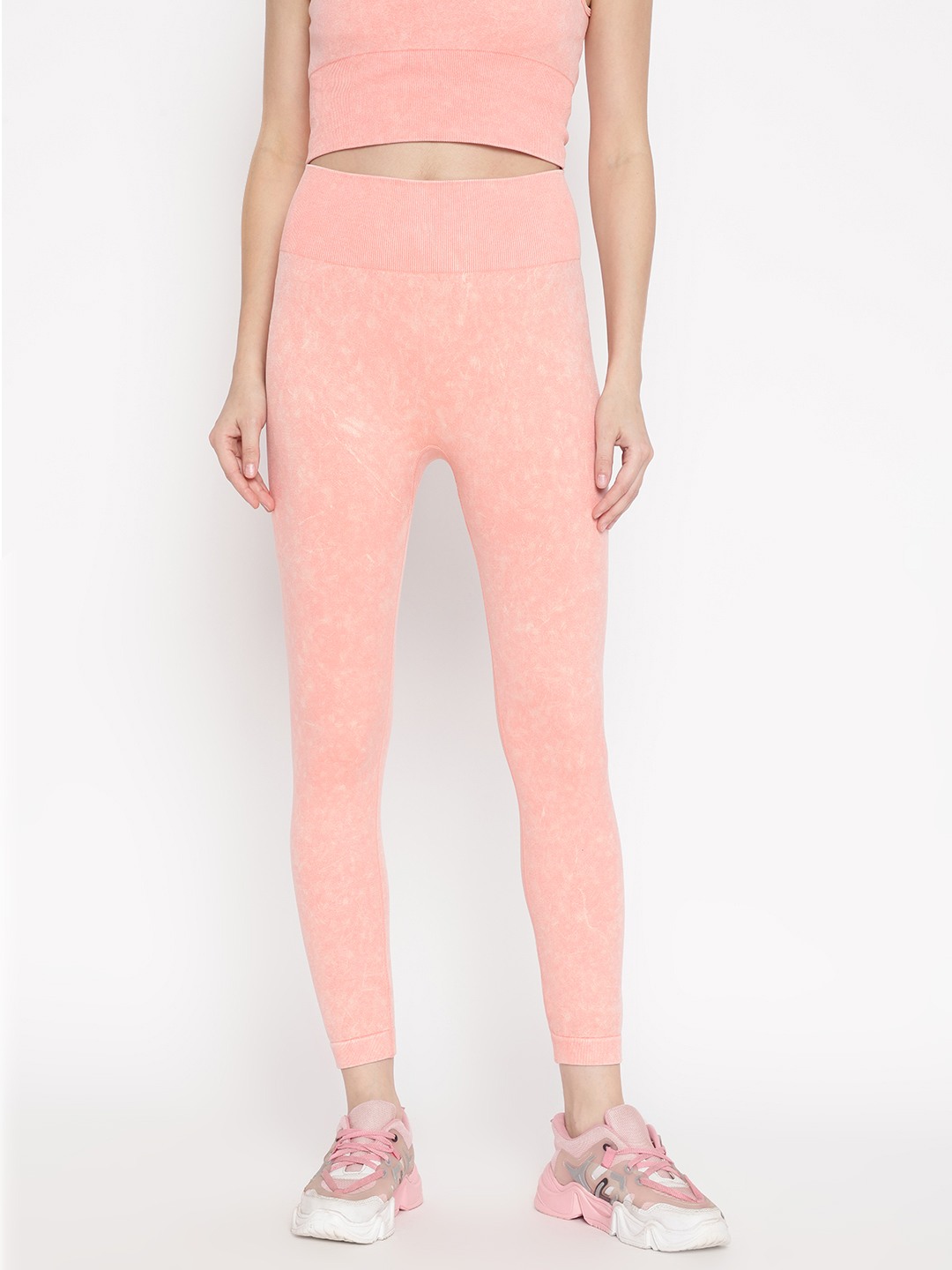 Peach Solid Legging