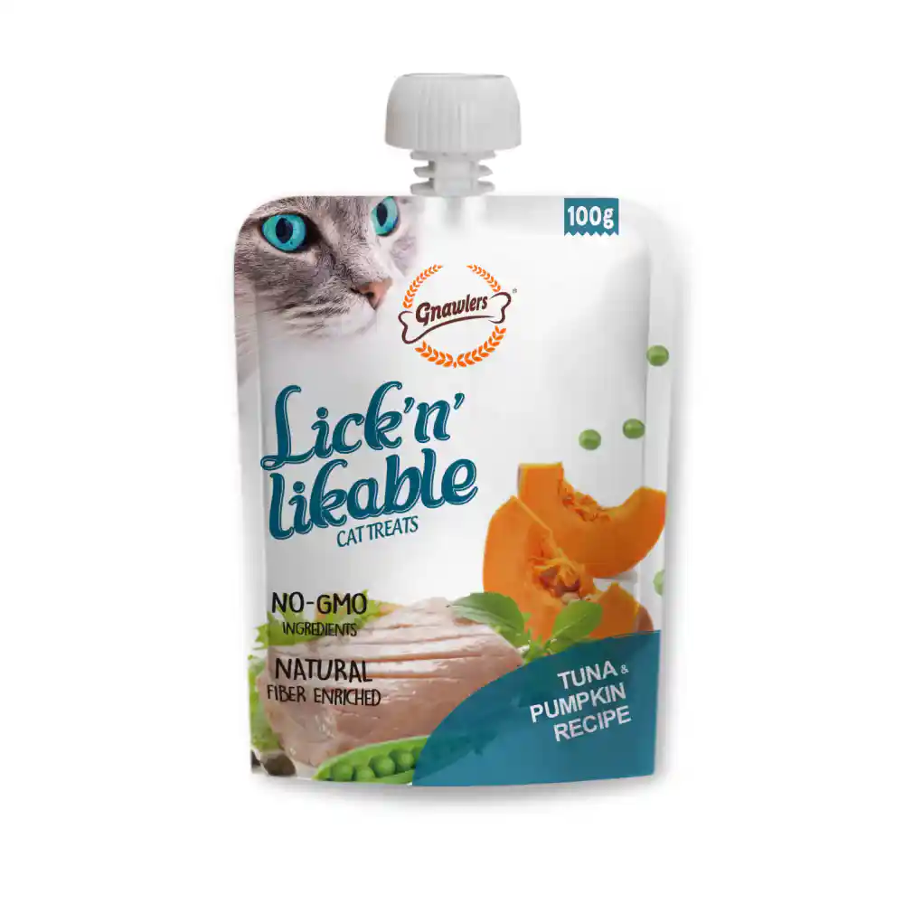 Gnawlers Lick N Likable Tuna and Pumpkin Recipe for Cats