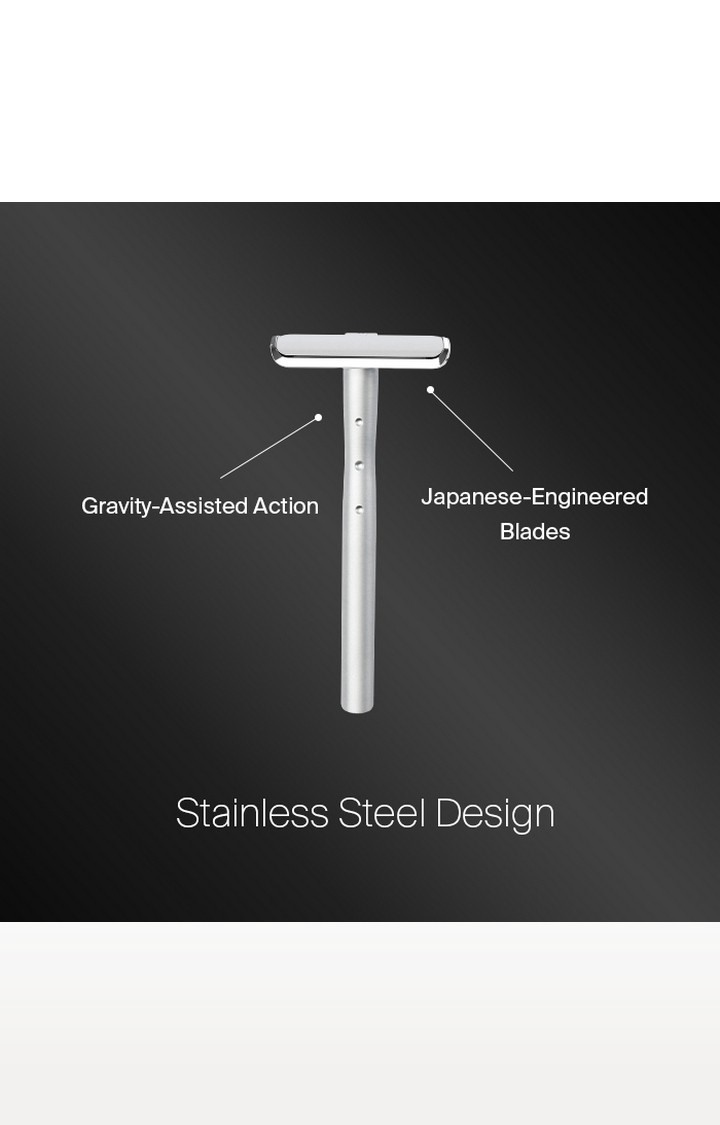 Bombay Shaving Company Silver Metal Precision Safety Razor System