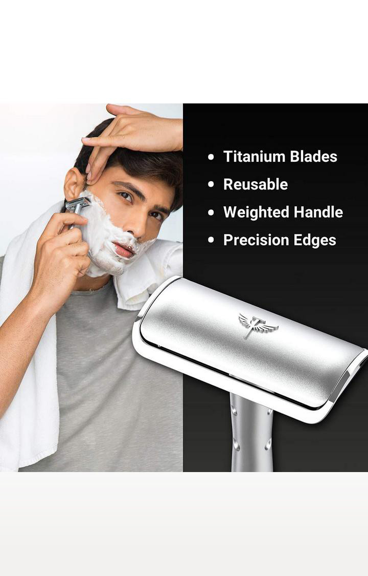 Bombay Shaving Company Silver Metal Precision Safety Razor System