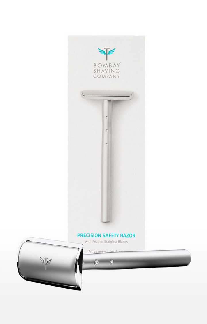 Bombay Shaving Company Silver Metal Precision Safety Razor System