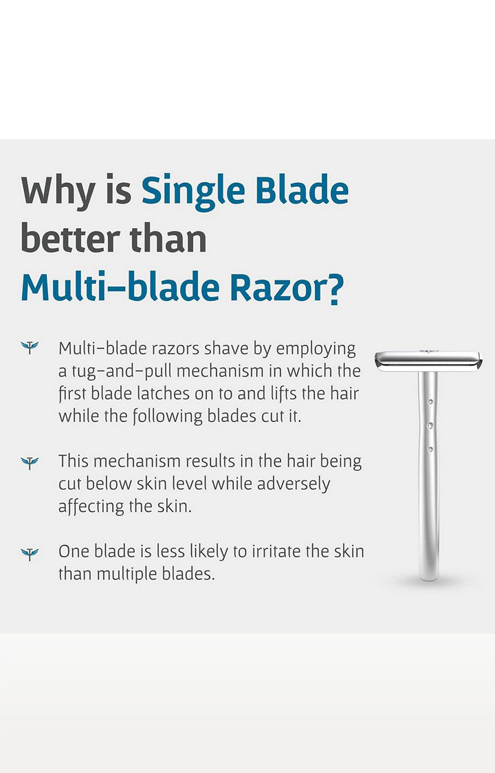 Bombay Shaving Company Silver Metal Precision Safety Razor System