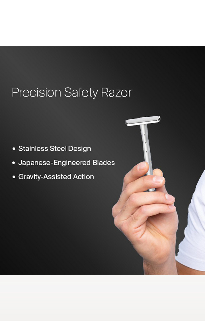 Bombay Shaving Company Silver Metal Precision Safety Razor System