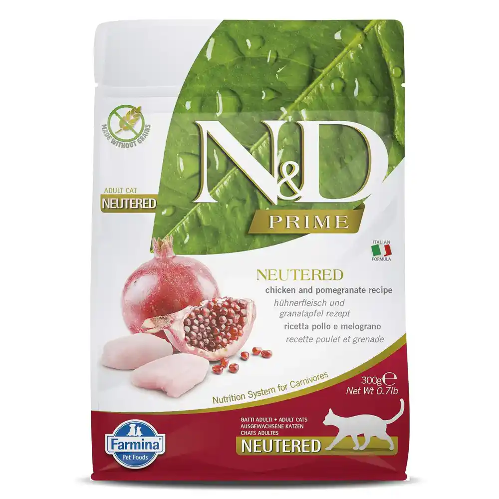 Farmina N&D Grain Free Chicken & Pomegranate Adult Neautered Cat Dry Cat Food