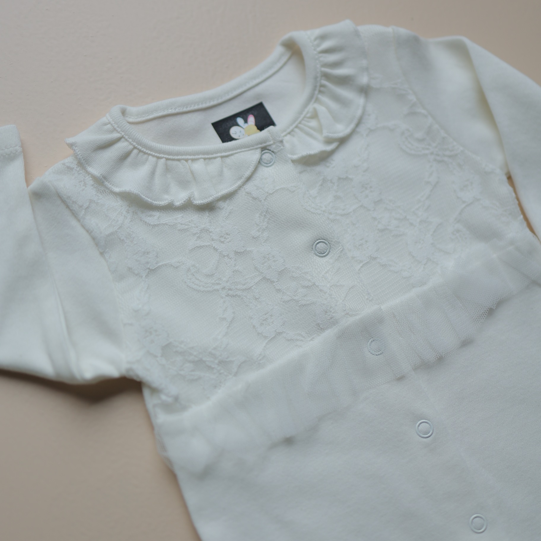Snowflake Lace Baby Romper