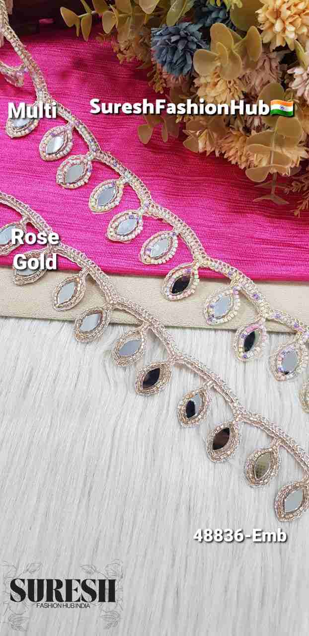 Rose Noor Scalloped Dori Mirror Hanging Lace