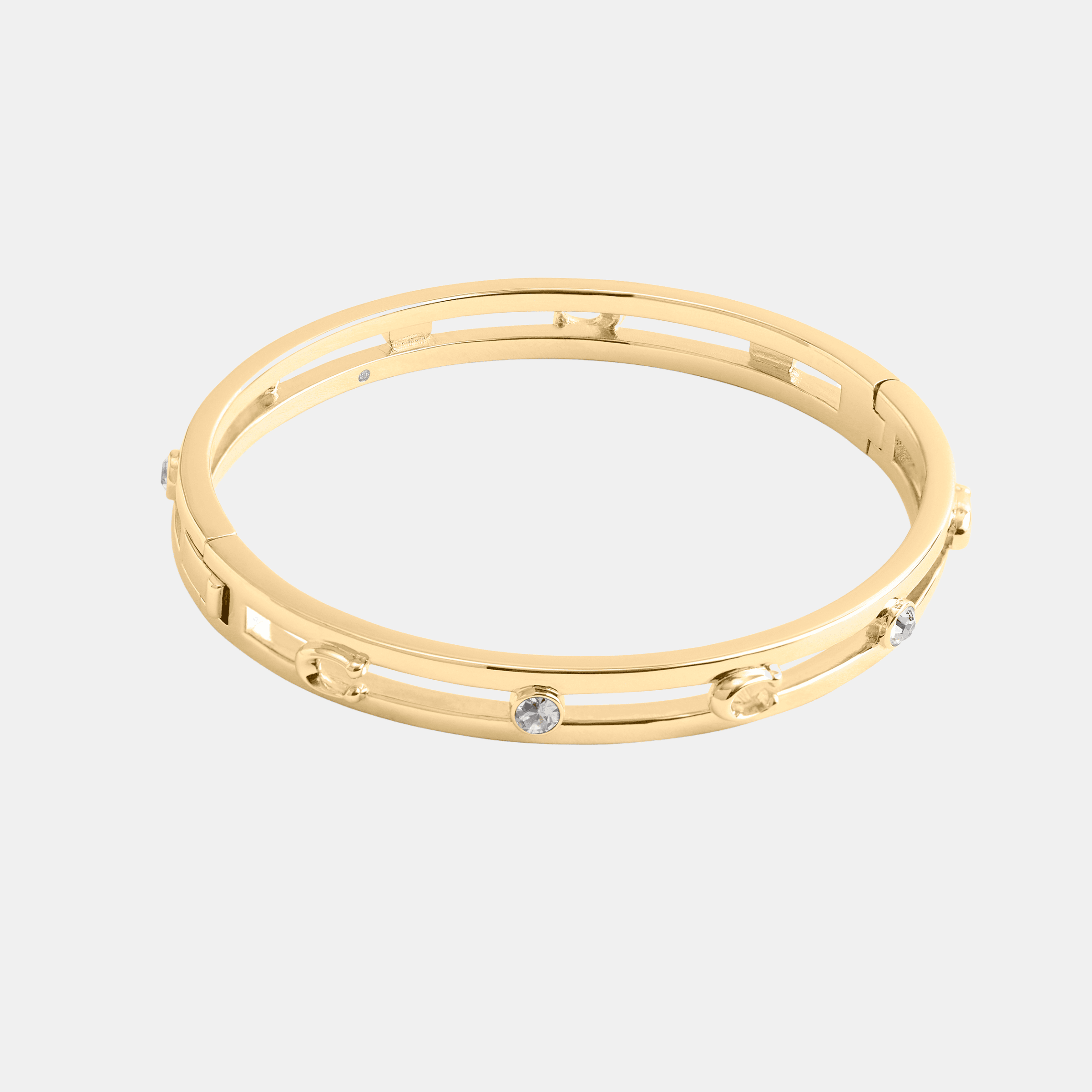 Signature C Open Bangle Bracelet