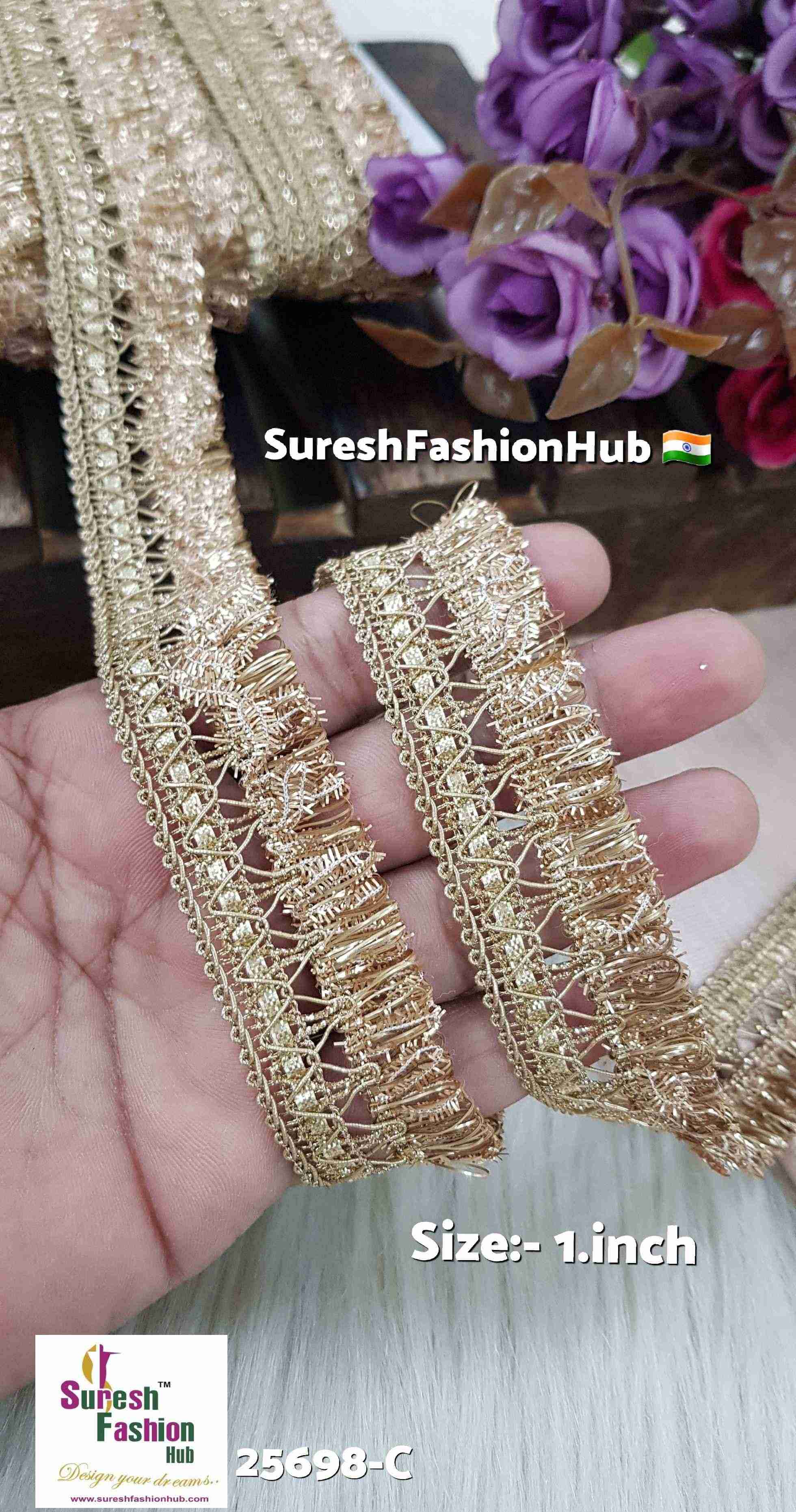 Badla & Fur Fringe Lace