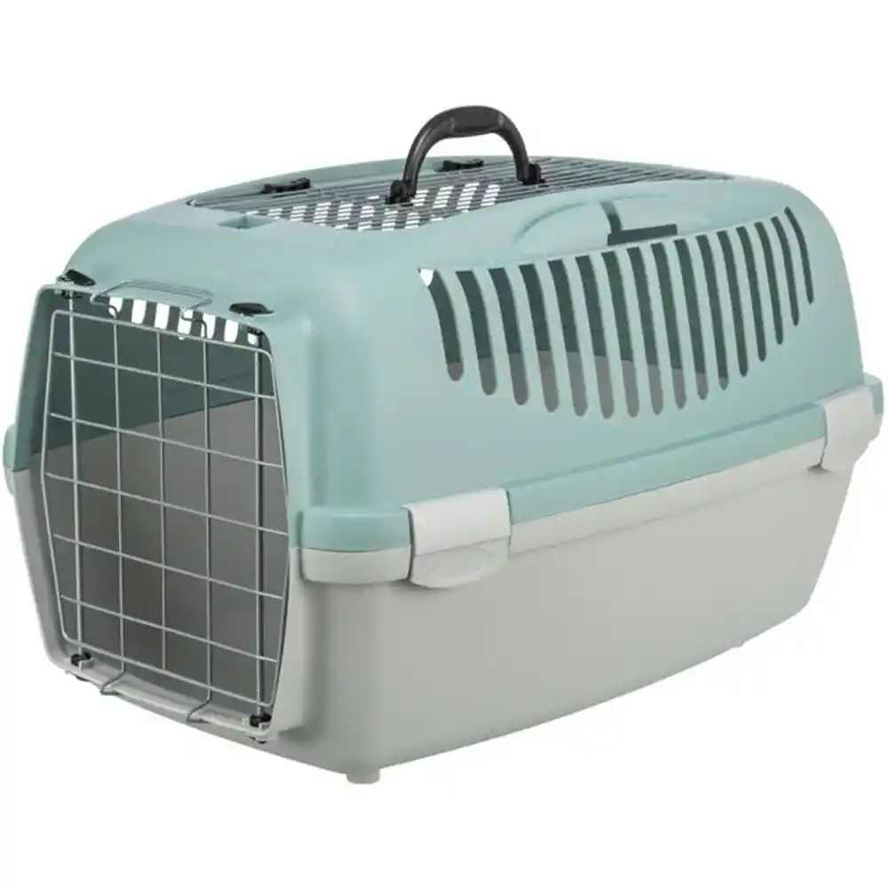 Trixie Capri 3 Open Top Carrier for Dogs and Cats (Light Grey/Sage)