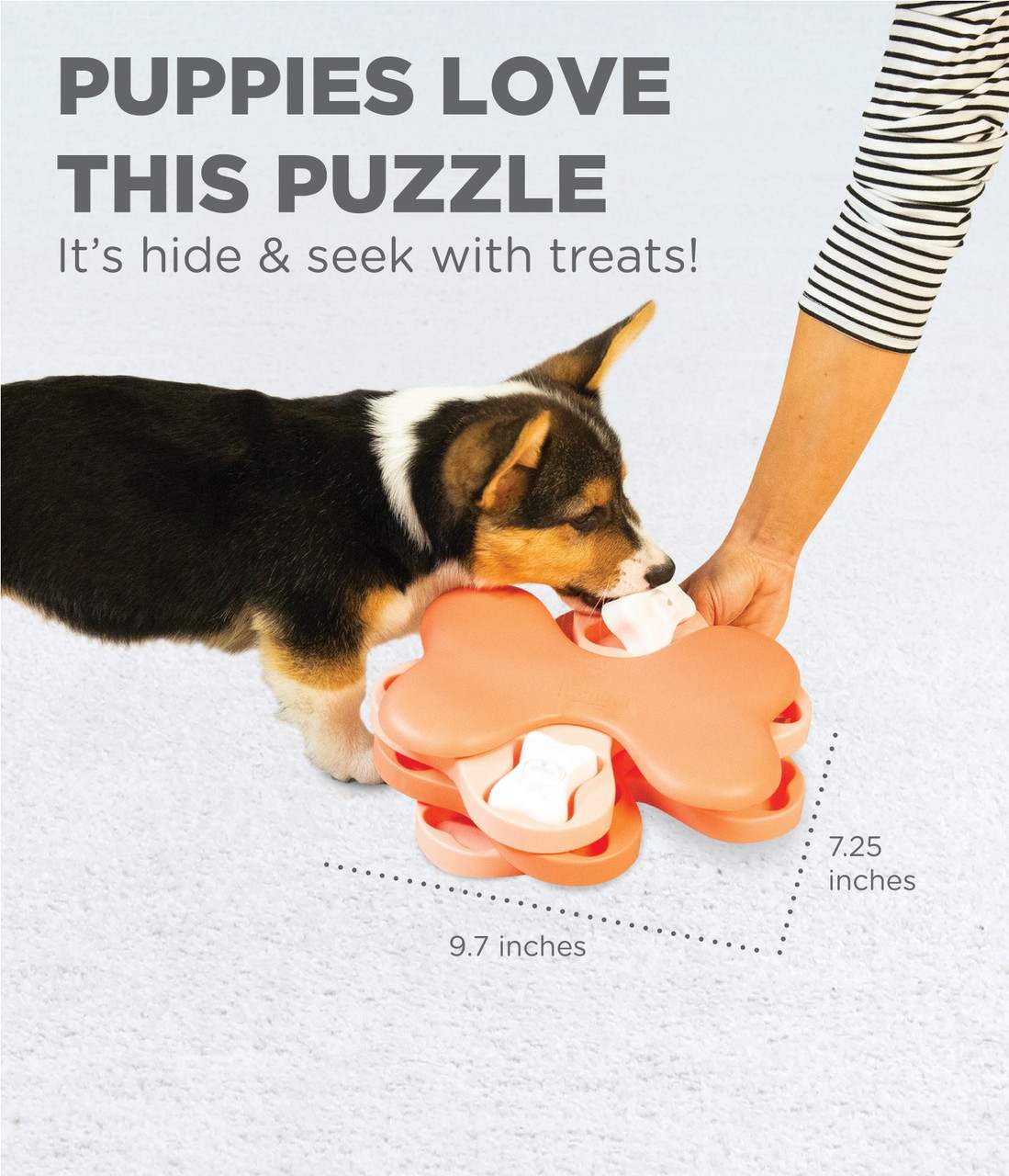 Outward Hound Puppy Tornado Interactive Treat Toy for Dogs (Pink, 25x18 Cm)