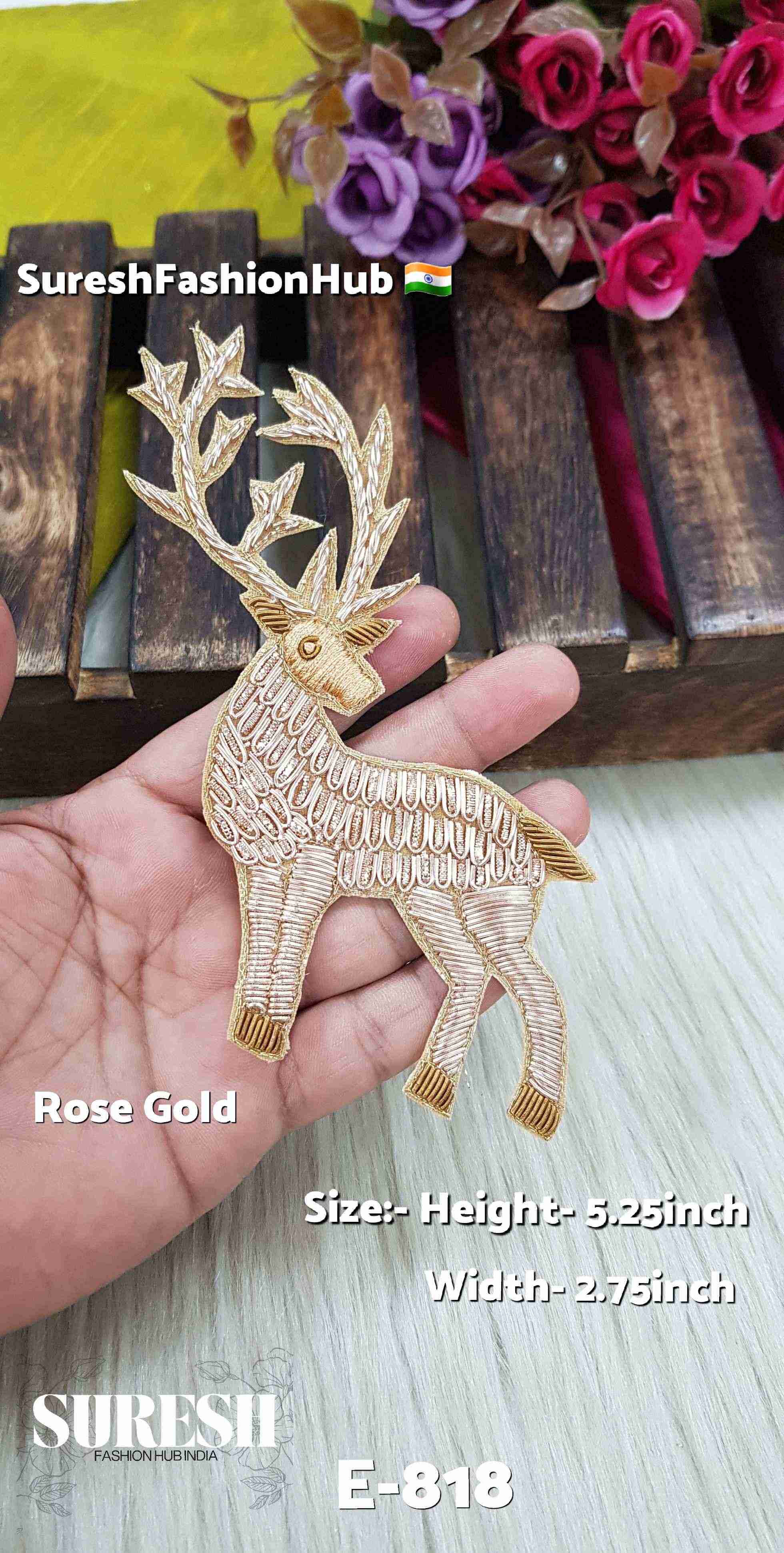 Rose Gold – Left Side Facing DeerDesign No: E-818
