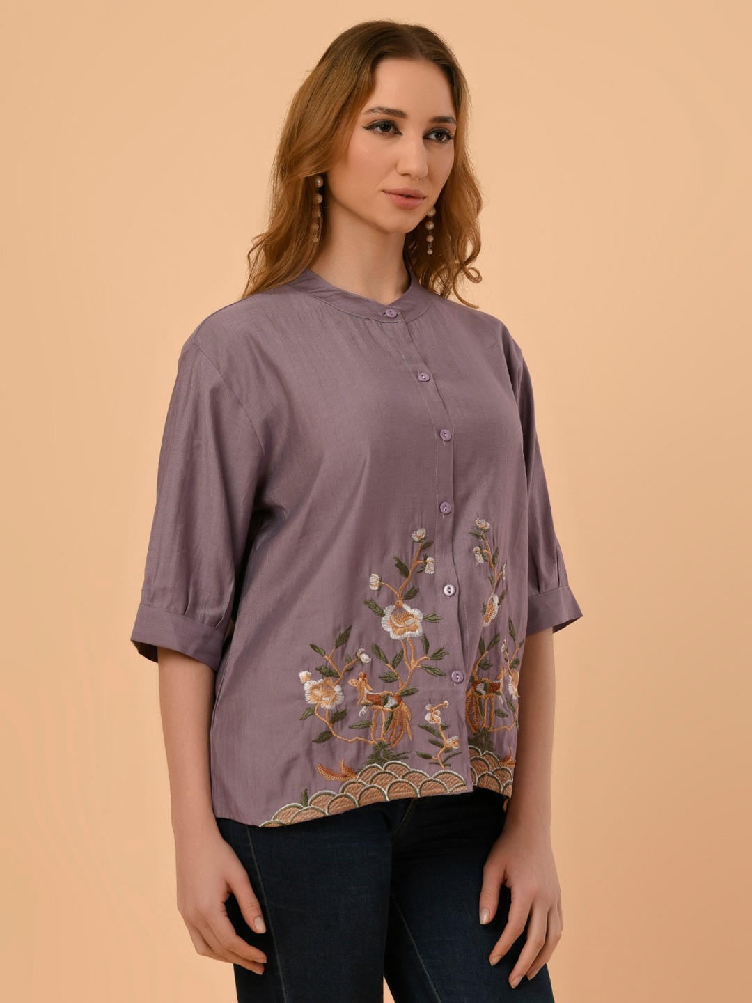 ALBION PREMIUIM AMBIKA PURPLE TOP