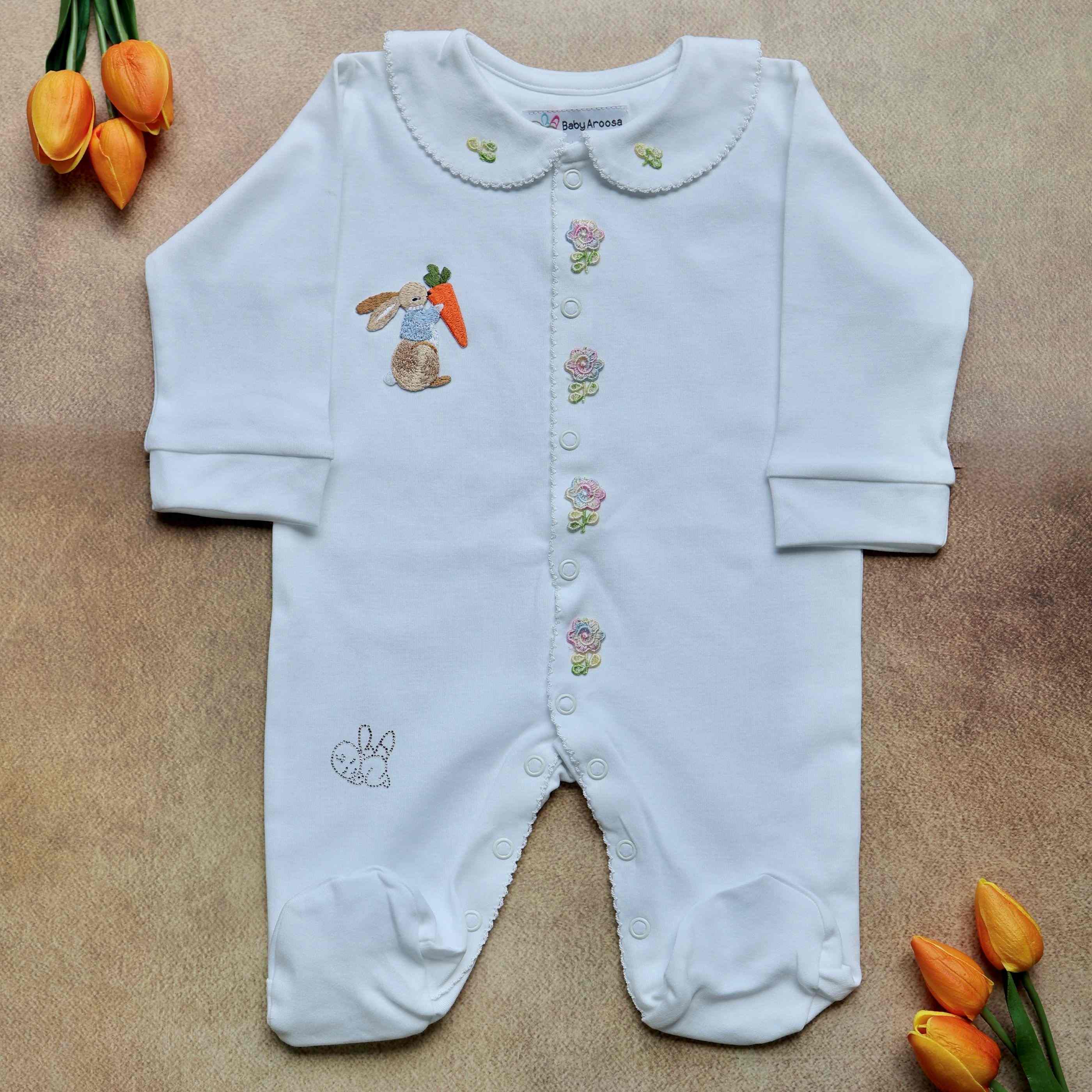 Snowflake Bunny Romper Set