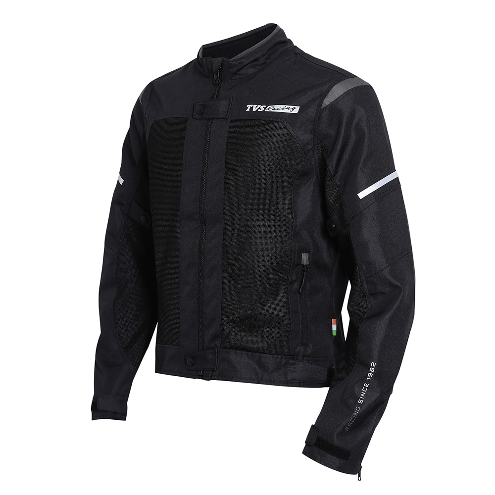 TVS Racing Riding Jacket - Asphalt - Grey
