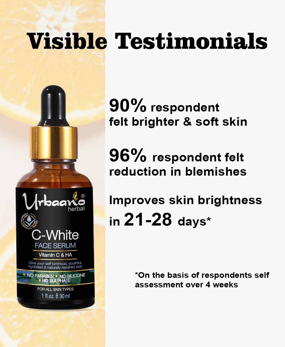 Urbaano Herbal | Urbaano Herbal Kumkumadi Skin Whitening & Brightening Cream & Vitamin C10, Hyaluronic Acid Face Serum 8
