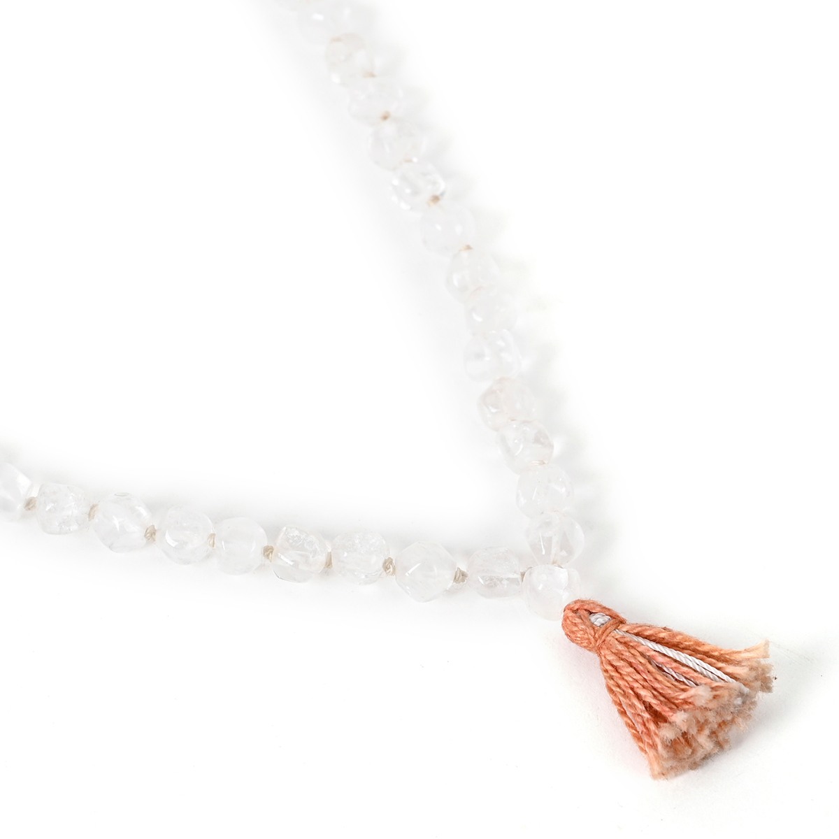 Shiv Ratan Kendra Sphatic Mala for Healing, Prayer, Meditation, Spiritual Gains & Curing Depression II 108+1 Bead II Length: 40-45 CM II Weight: 45-55 Grams II