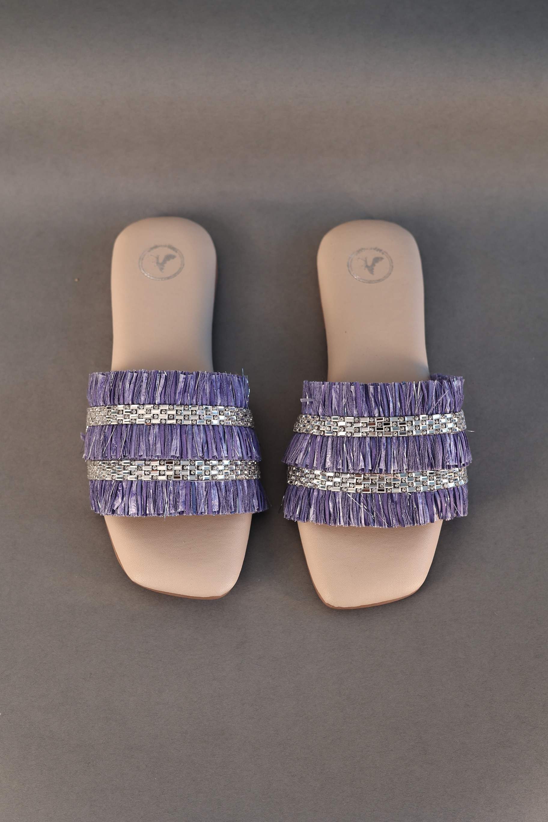 Lylac Frill Sliders Flat Sandal