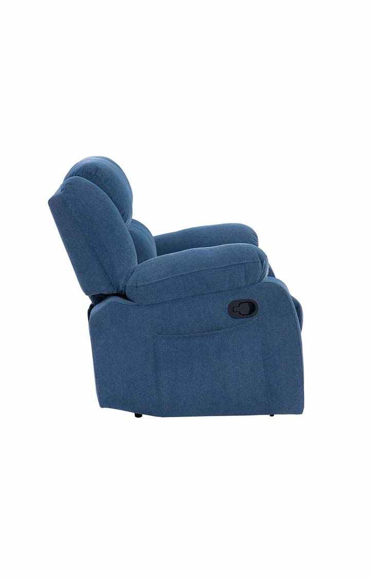 NEUDOT Ease Rocker Single Seater Fabric Recliner - Dusky Blue