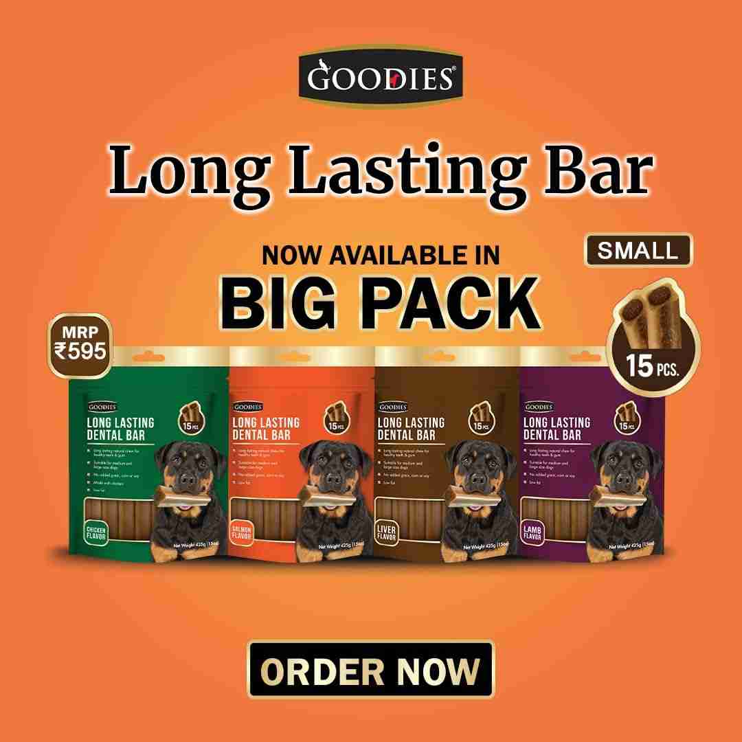 Goodies Long Lasting Dental Bar Liver Flavor 15 in 1, 425g