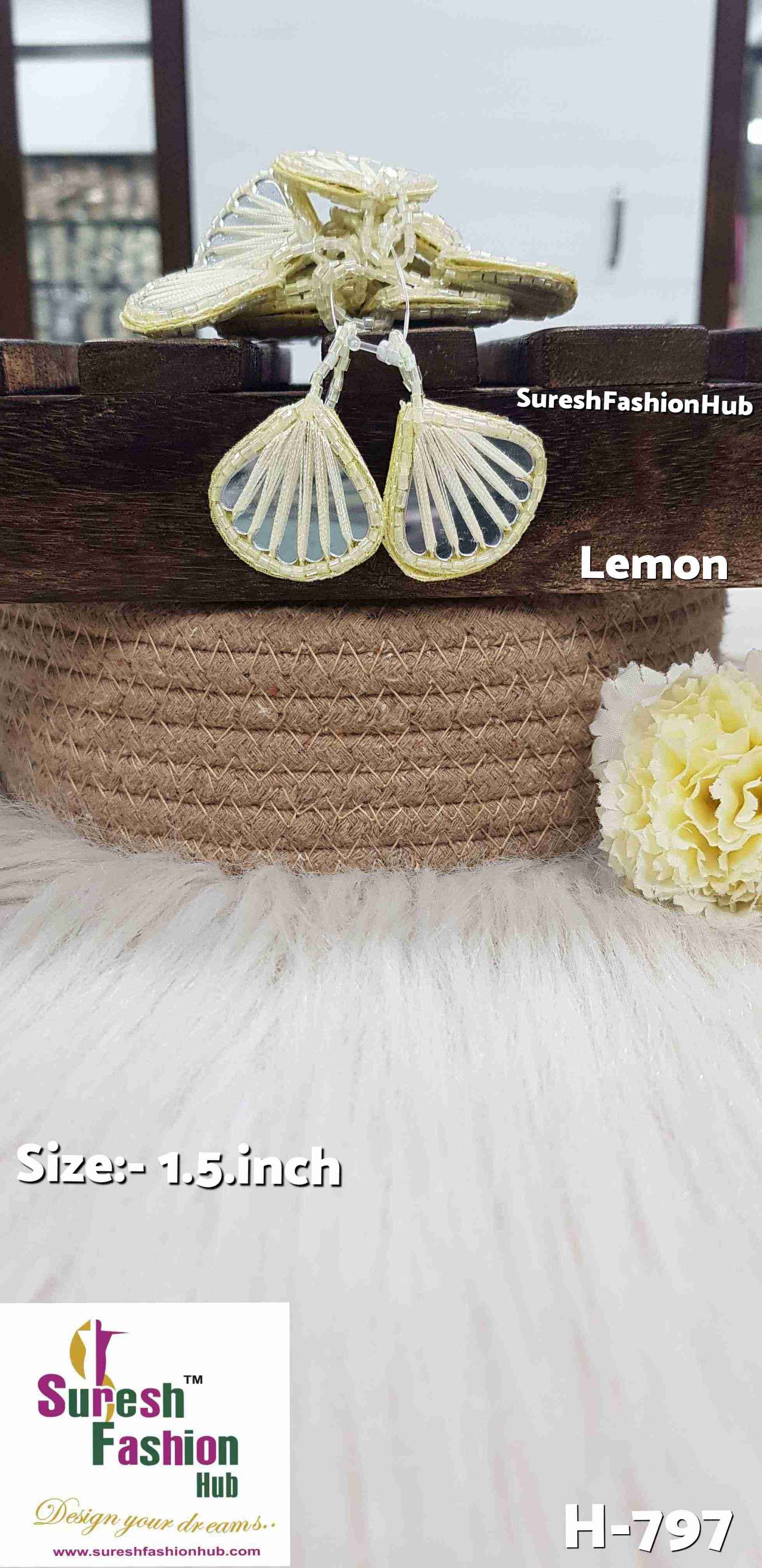 Elegant Mirror Thread Lemon Tassels