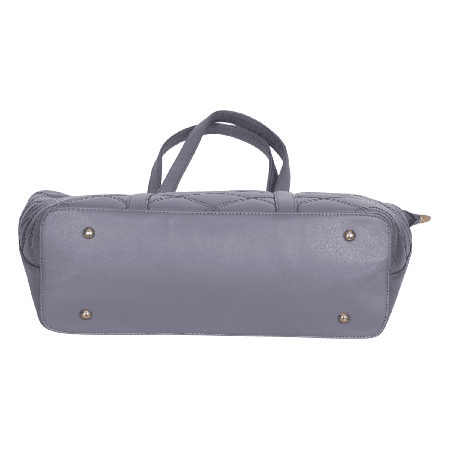 Ninaa Rossie Grey Quilted Tote Bag