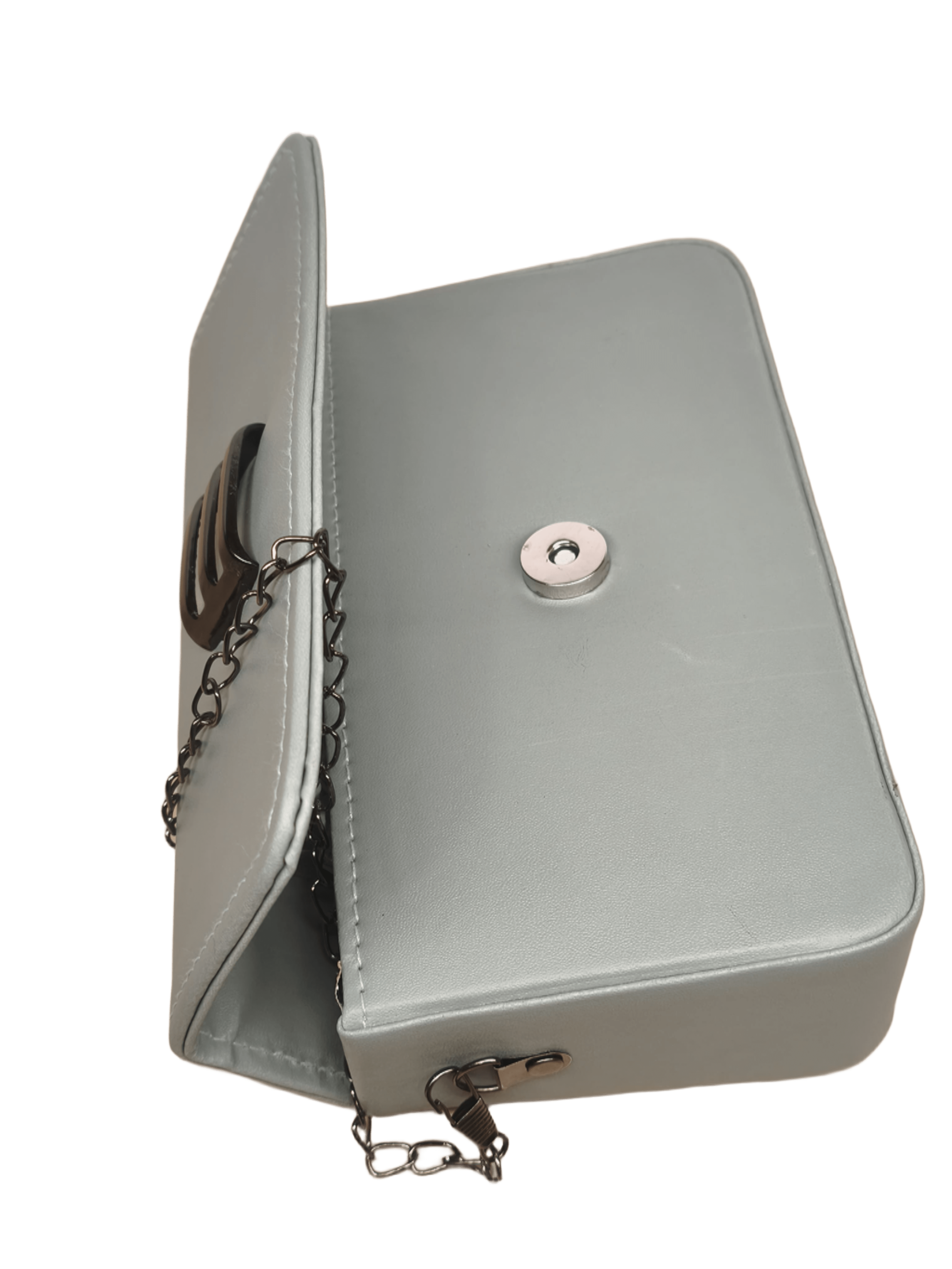 Bengal Classic Co Women's Sage Green Rexine Sling Bag with Chain Strap